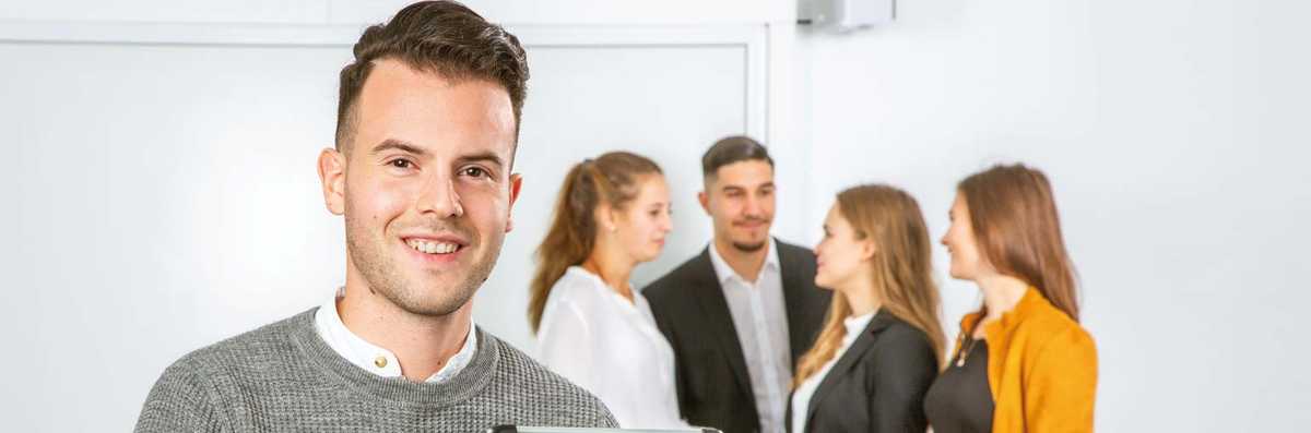 Testimonial von Samuele Borrelli, Auszubildender der Frankfurter Volksbank eG